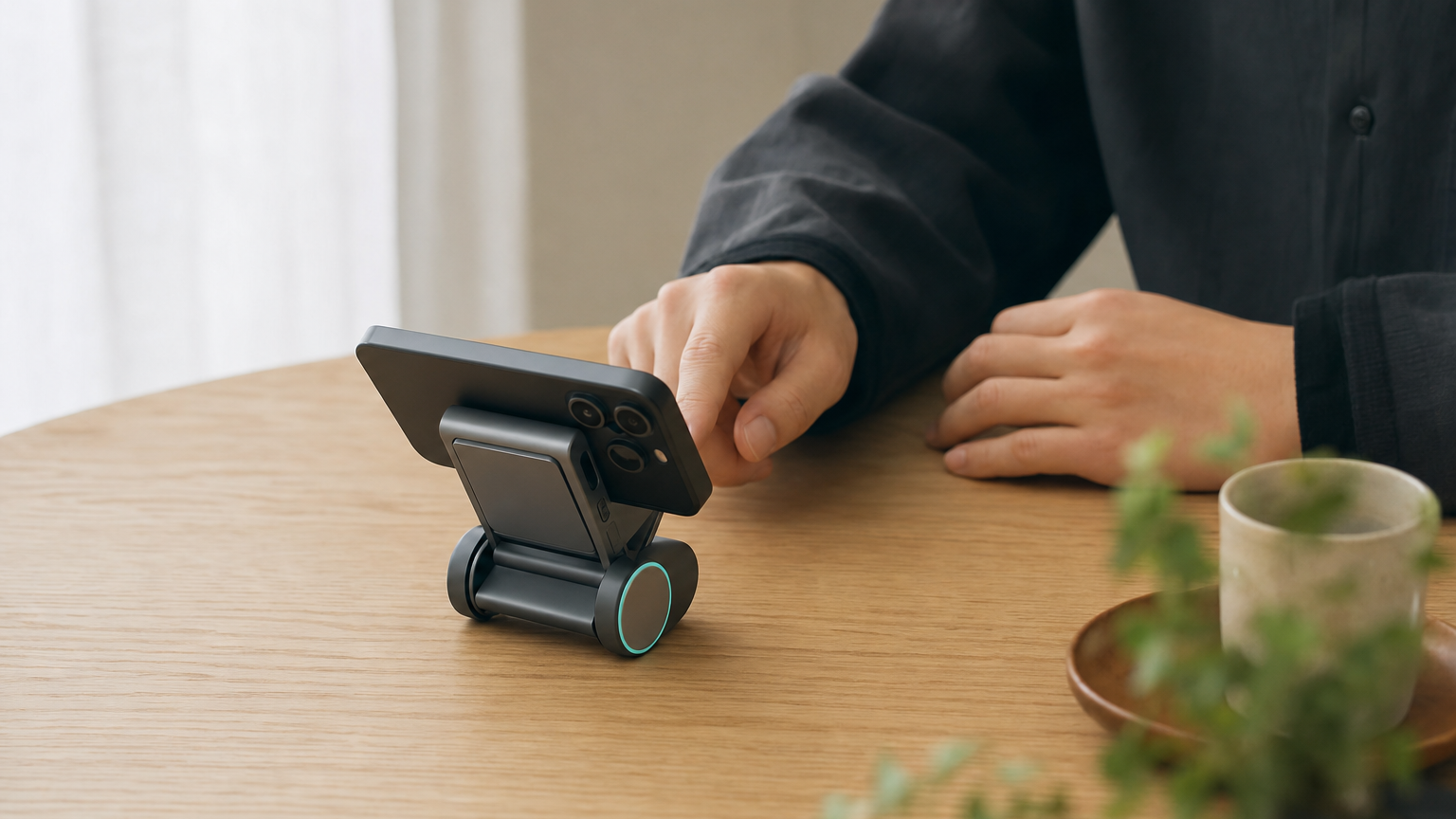 実機：スマホがAIロボットに変身！「LOOI（ルーイ）」がMakuakeで700万円超えの支援を集める（記事内画像）
