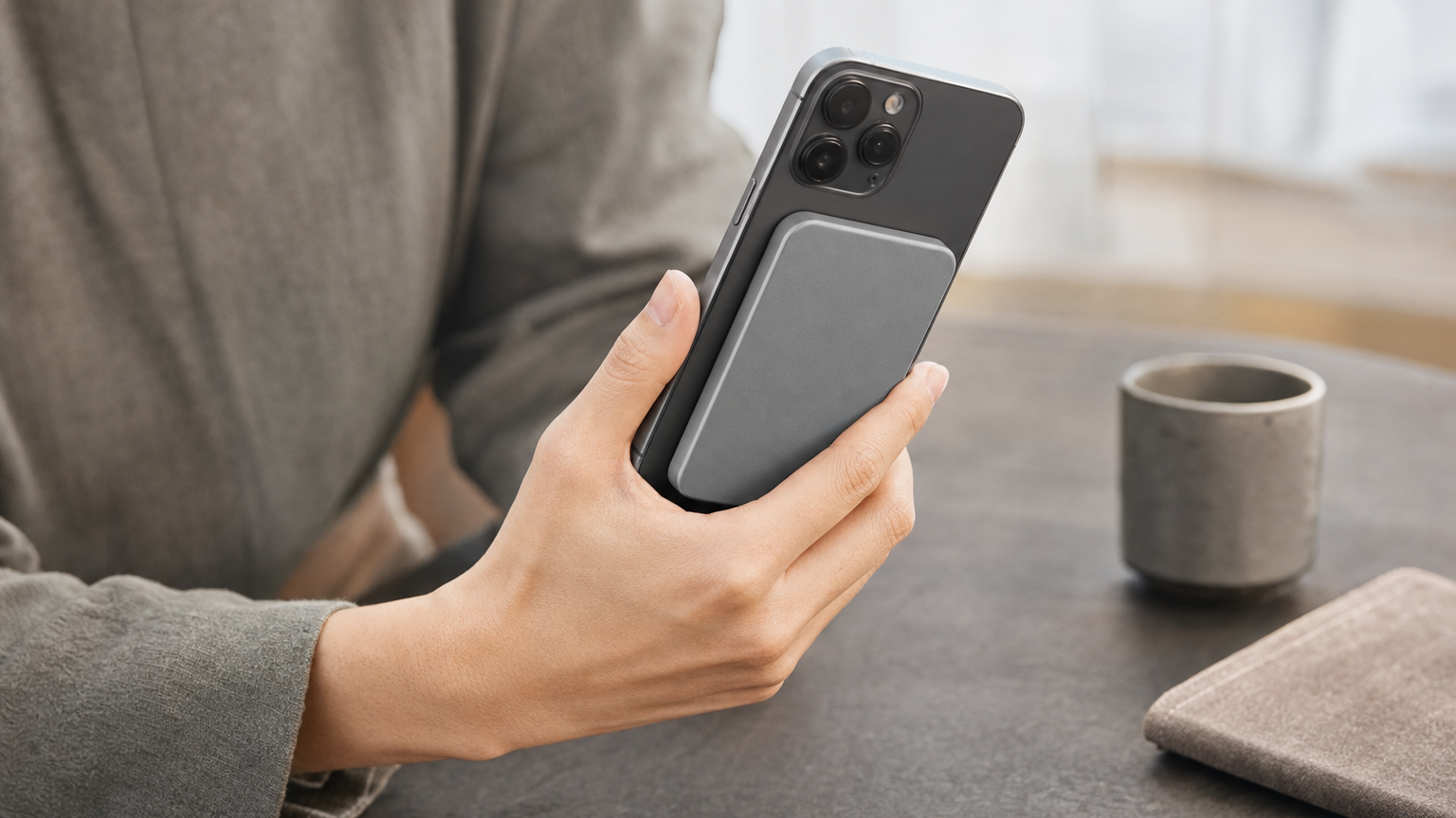 実機：Anker Nano Power Bank、磁石でピタッと貼り付く薄型バッテリーがセール中（記事内画像）