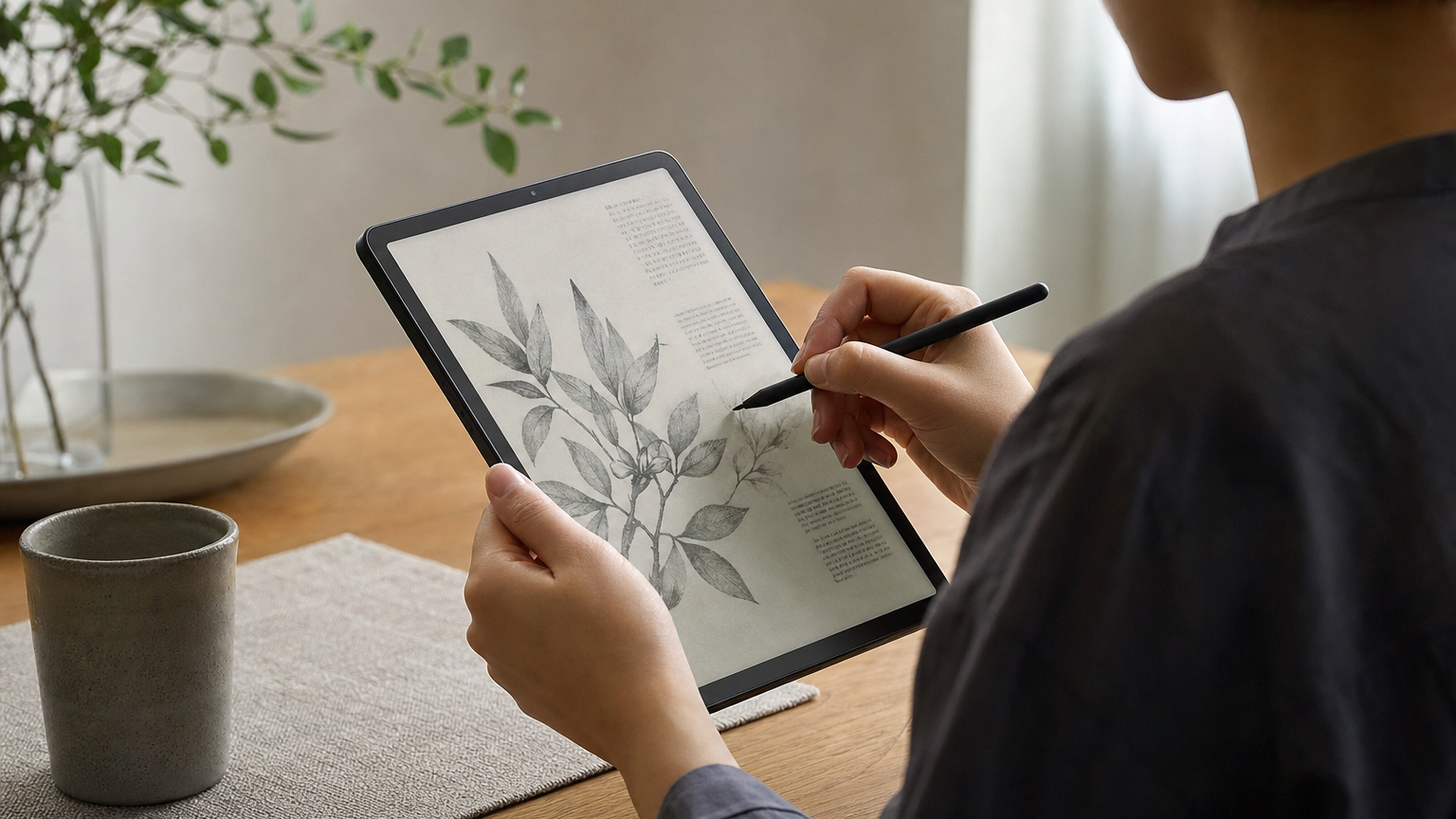 実機：TCL「TAB A1 NXTPAPER」発表——紙っぽいマットディスプレイ搭載の新型タブレット（記事内画像）